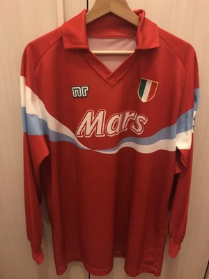 MAGLIA SHIRT CAMISETA CALCIO REMAKE NAPOLI MARADONA NAPLES MARS ITALIA 