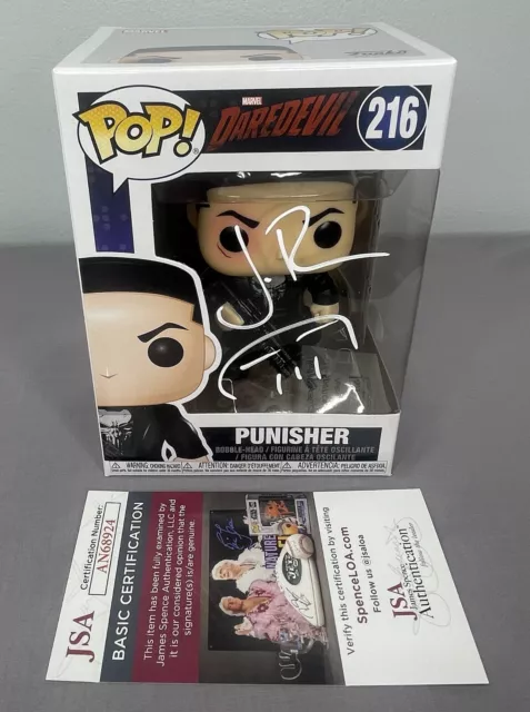 Jon Bernthal SIGNED Punisher Funko Pop 216 w/ JSA COA & Photo Proof ~ Daredevil