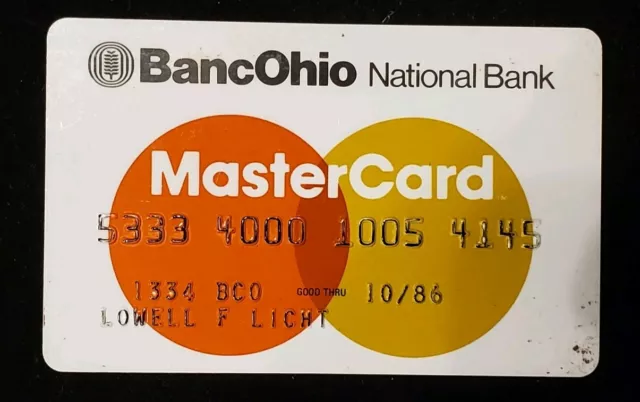 BancOhio National  Bank Bank MasterCard exp 86  cc321