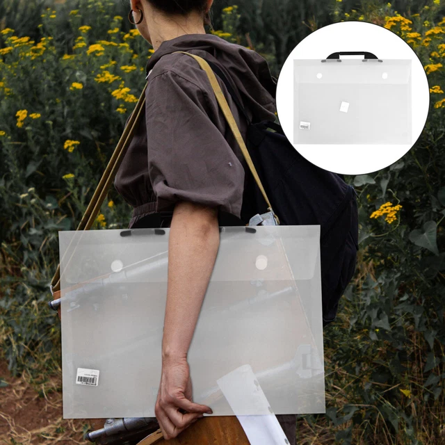 Bolso de Mano Art Portfolio Mochila Tablero de Dibujo Organizador Obras de Arte