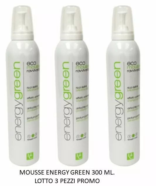 Mousse Energy Green Ravvivaricci Lotto 3 Pz.