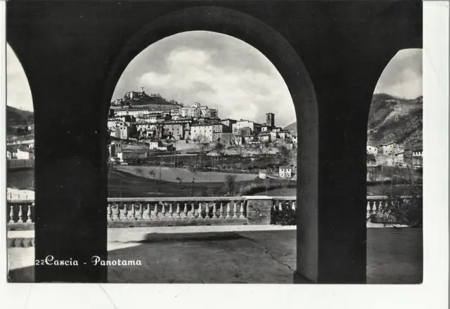 Bella Cartolina  Di Cascia Panorama Bianco E Nero 1959