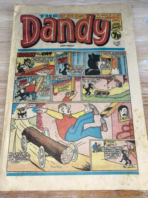 1x DANDY COMIC from the 1980s Retro Vintage Collectable No. 2009
