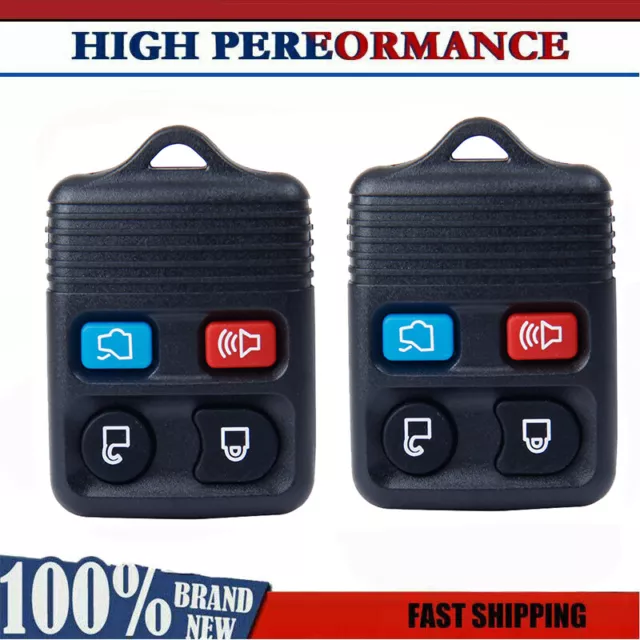 For Ford 2pcs Replacement Car Keyless Entry Remote Control Alarm Key Fob Clicker