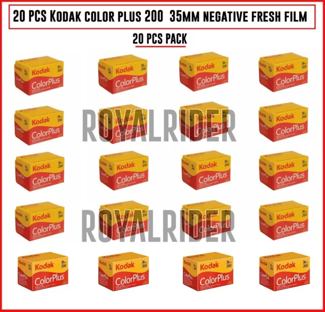 20 PCS Pack Kodak ColorPlus 200 Color Negative Film 35mm Roll Film 36 Exposures