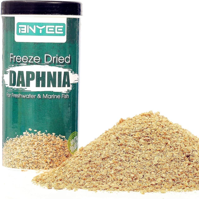 Freeze Dried Daphnia Fish Food for Betta, Neon, Guppy, Cichlid, Catfish and All