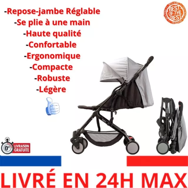 Bambisol Poussette Canne Compacte YUKO² | Dès la Naissance, Pliage 1 main, Repos