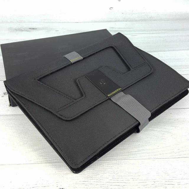 SOLO Black Storm Universal Case for Tablet or Ereader w Easel Magnetic Strap NEW