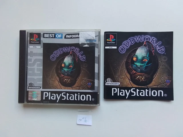 Jeu PS1 Oddworld : L’Exode D’Abe - Complet Black Label - Version FR - Très Bon état