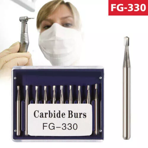 Dental Tungsten Carbide Bur FG Drill Round Type For High Speed Handpiece FG-330