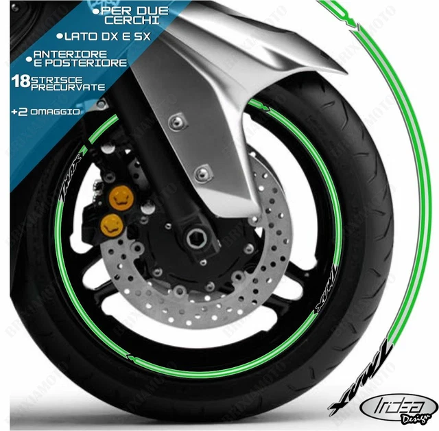 Strisce adesive 17 Licenza Ufficiale Honda Adesivi cerchi ruote moto - Bianco