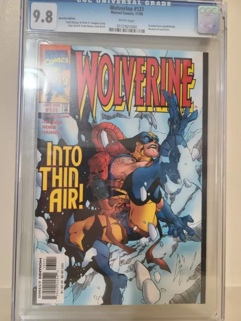 Cgc 9.8 Wolverine #131 - Recalled Edition & Highest Graded With White Pages!