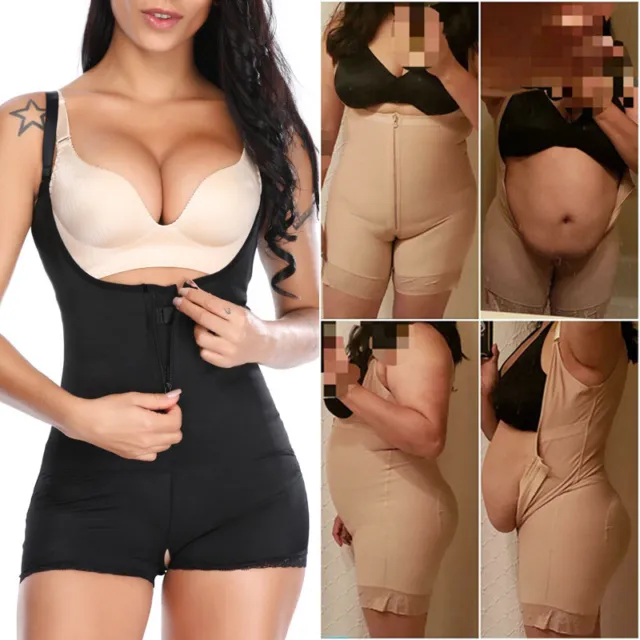 Womens Smooth Panty Full Body Shapewear Bodysuit Post Surgery Fajas  Compression Garment Firm Control Body Shaper