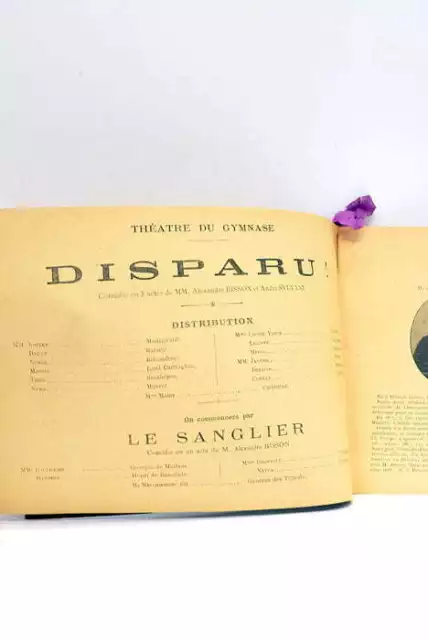 Le photo-programme Revue artistique illustrée Théâtre du Gymnase Disparu 1895