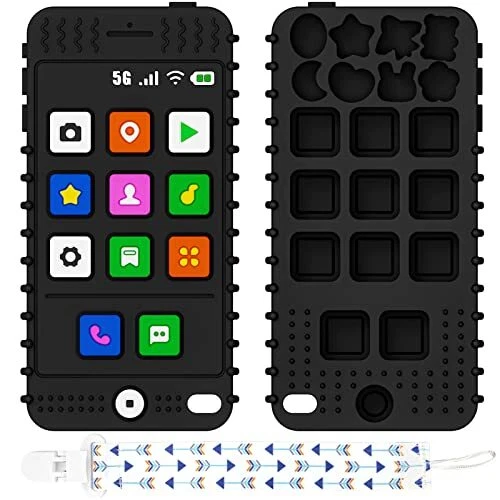 FFTROC Silicone Baby Teething Toys, Teether Toys for Babies 6-12 Months, Smar...