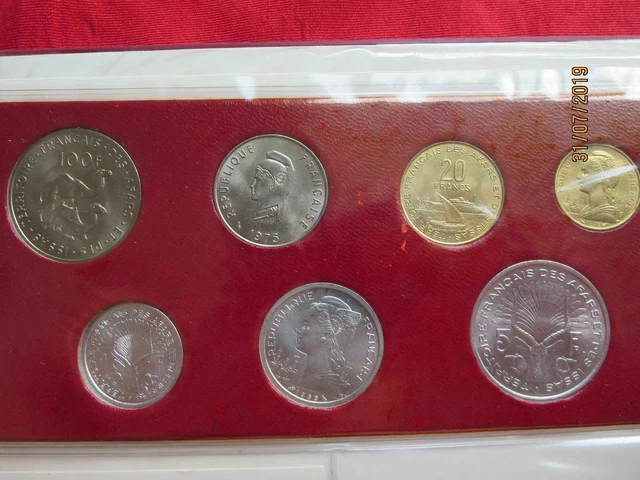 Afars Et Issas - French Somaliland 1975 KMS 1, 2, 5, 10, 20, 50, 100 Francs