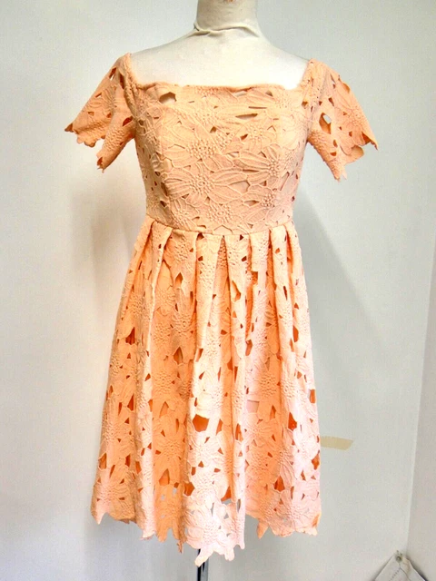 Boutique off shoulder lace skater dress hot sale