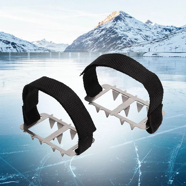 Crampons antidérapants pour chaussures, 5 pointes de neige glacée