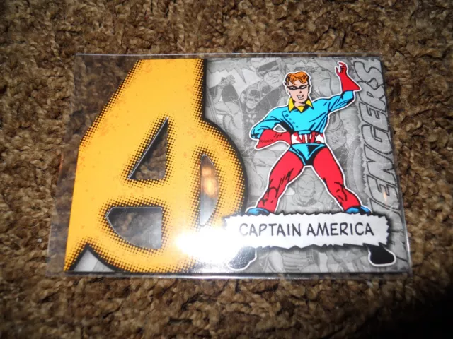 Marvel Beginnings 2012 Avengers Insert Trading Card Captain America A-7