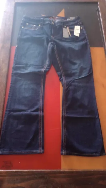 Seven7 Melissa McCarthy Jeans Womens Size 18W Boot Cut Flare Blue Denim Pant NWT
