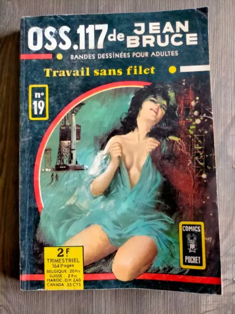 bd OSS 117 n° 19 JEAN BRUCE comics pocket AREDIT EO 1968 BIEN