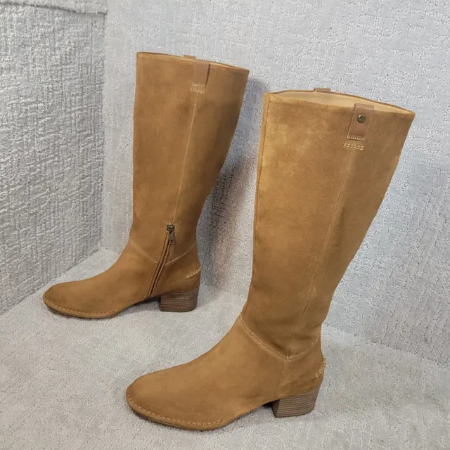 UGG Arana Womens Size US 12 Chestnut Brown Suede Block Heel Tall Knee-High Boots