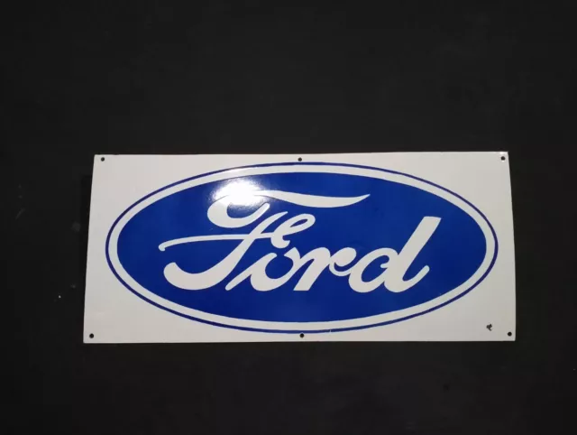 Porcelain Ford Enamel Metal Sign Size 35.5" x 15.5" Inches