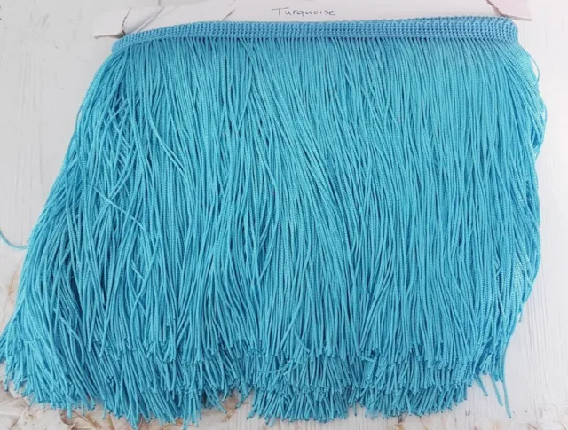 1m 15cm drop Tassel Fringe / Fringing Trim lace trimming TURQUOISE BLUE