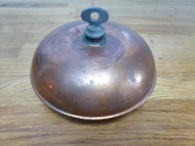 Antique Copper Bed Foot Warmer Hot Water Bottle With Screw Top