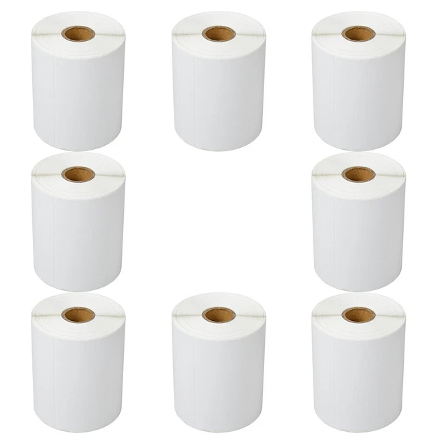 8ROLLS 4" X 6" 250/Roll 4X6 Direct Thermal Labels for Zebra LP2844 ZP450 Eltron