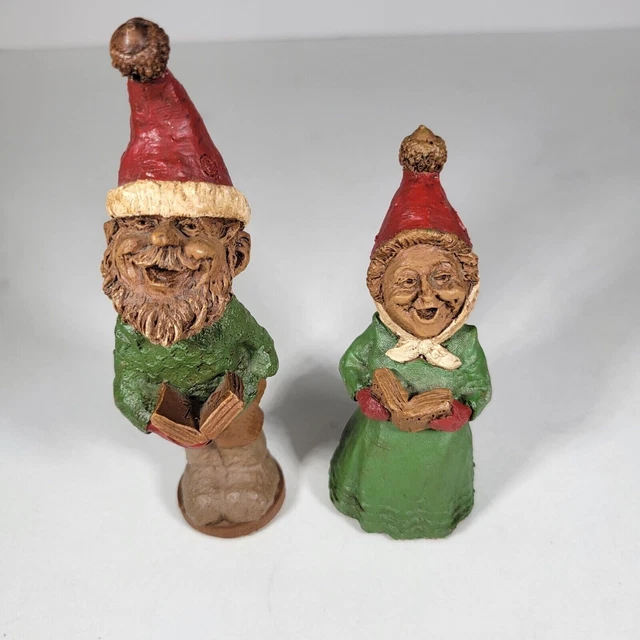 Tom Clark Cairn Gnomes 1987 CAROL "L"+ CAROL "O" Christmas Holiday VTG