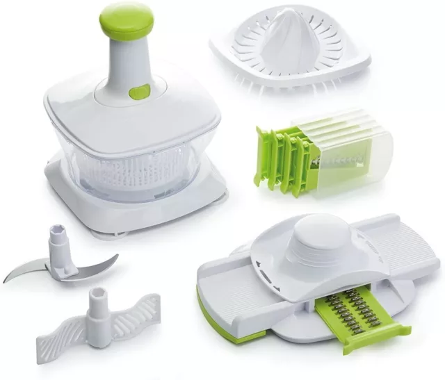 Affettatrice tritacarne manuale 5 in 1 frullatore manuale mandolino