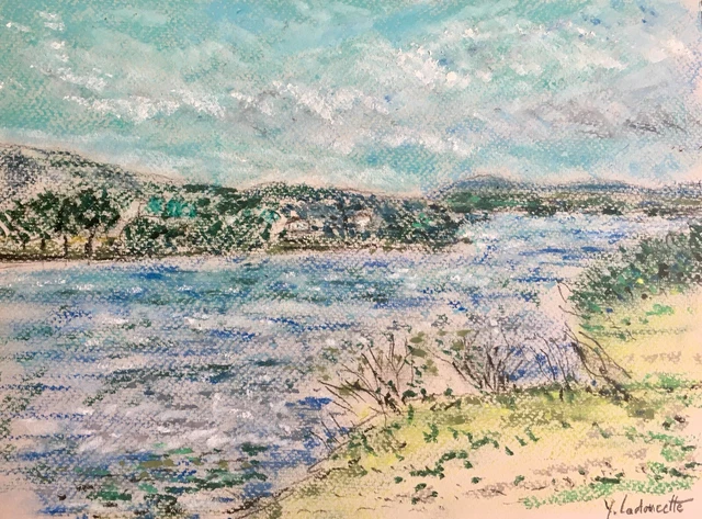 PEINTURE IMPRESSIONNISTE PASTEL Le Puits De La Brême Ornans Coté Akoun