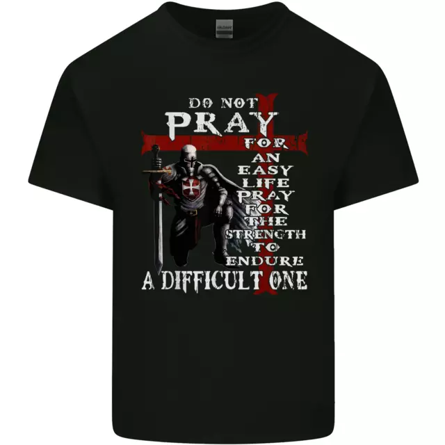 Do Not Pray Knights Templar St Georges Day Mens Cotton T-Shirt Tee Top