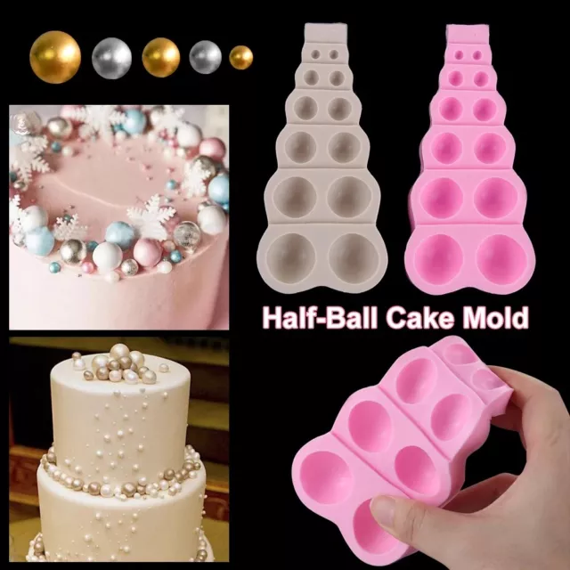 3D Pearl Ball Fondant Mold Silicone Cake Decorating SugarCraft Chocolate Mould