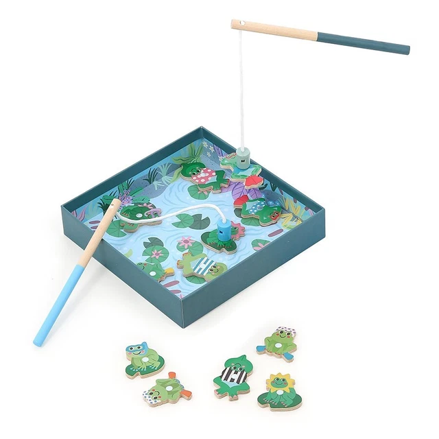 Jouet De Pêche Magnétique 54 Pièces – Jeu Éducatif Bain & Extérieur Avec Étang Gonflable Pour Enfants Cannes à Pêche Aimantées