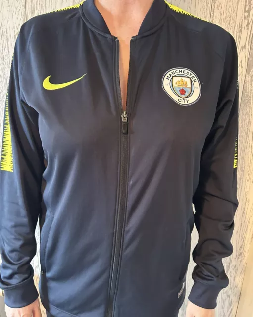 Manchester City Nike Anthem Track Jacket Dark Blue Size Mens Medium