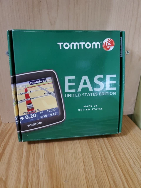 TomTom Ease United States USA Maps Edition Fold & Go EasyPort Mount Manual Box