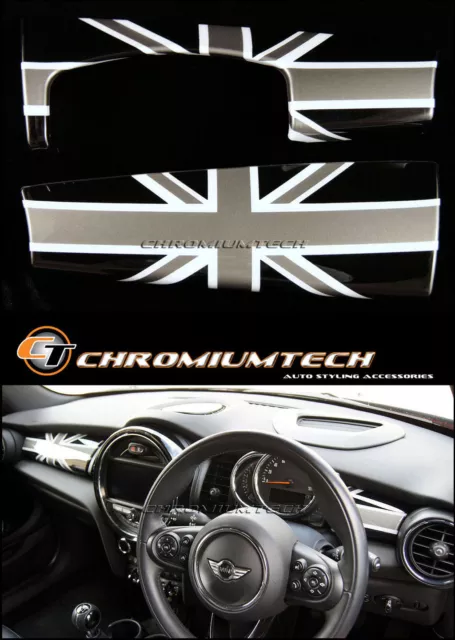 MK3 MINI Cooper/S/ONE/JCW F55 F56 F57 BLACK Union Jack Dashboard Panel Cover