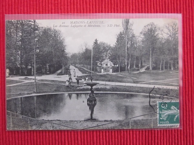 Cpa Ecrite Timbre Maisons Laffitte Les Avenues Lafayette Et Mirabeau 78