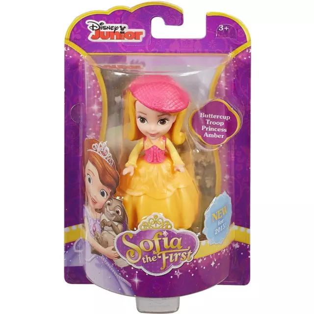 Disney Junior Sofia the First Buttercup Troop Princess Amber 3"-inch / 8 cm Doll