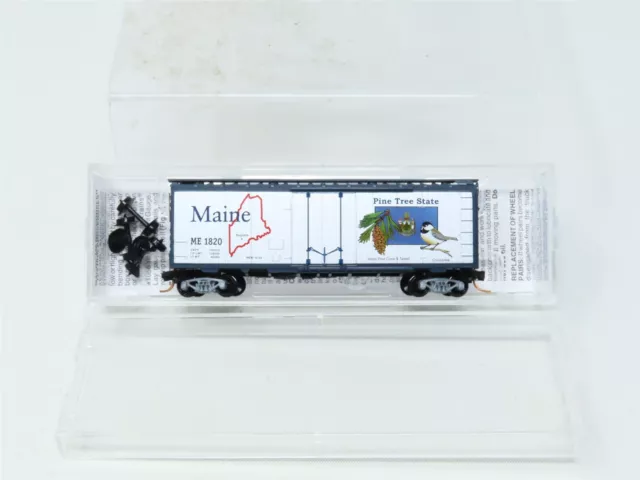 N Scale Micro-Trains MTL 02100394 ME Maine State 40' Plug Door Box Car #1820