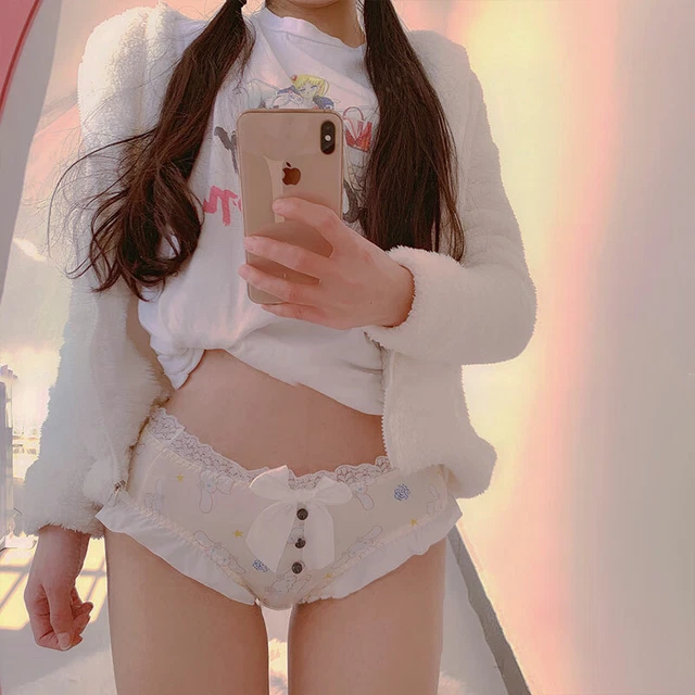 Lolita Sweet Girls Sheer Panties With Bow - Briefs, Polyester, Japanese Style 2 thumbnail image