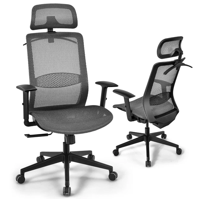COSTWAY ERGONOMIC HIGH Back Mesh Office Chair Recliner Task Chair with