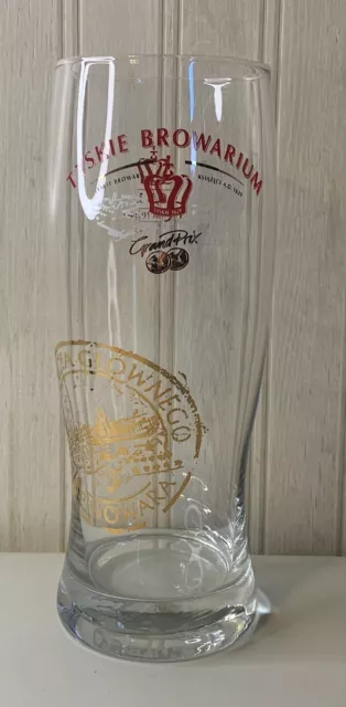 Hard To Find 0,5l Tyskie Browarium Grand Prix Pilsner Beer Glass