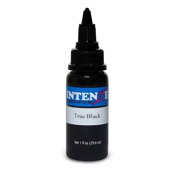 GENUINE Intenze True black Tattoo Ink 2oz (60ml) Bottle