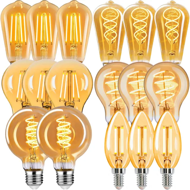 E27 LED Vintage Edison Lampe Filament Glühbirne Nostalgie Retro Bulbs Warmweiß