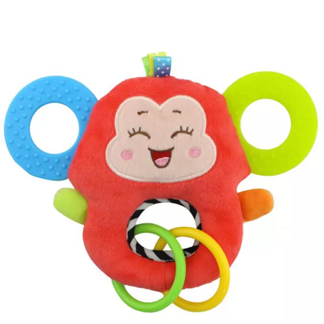 Cute Cartoon Animal Infant Baby Teether Ring Chewing Sound Toy Dental Care 58