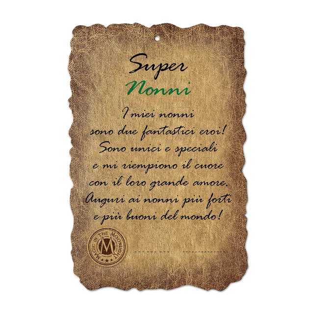 Biglietto Auguri In Legno Per Annuncio Gravidanza - Con Busta, Idea Regalo Per Nonni - Foto 7