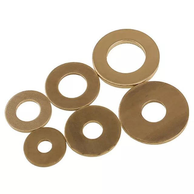 M2 - M20 Flat Washer Round Meson Brass Sealing Sump Plug Washers Gasket Metric